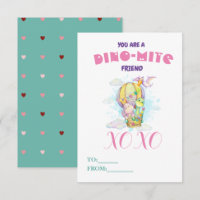 Cute Dino-mite Dinosaur ami Valentine's Class