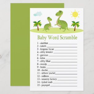 Cute Dinosaur Baby mot scramble jeu