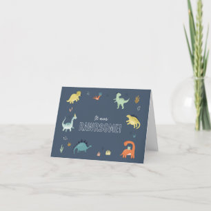Cute Dinosaur Carte de remerciements