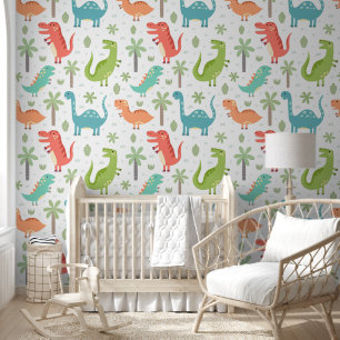 Cute Dinosaur Enfants Salle Nursery Papier peint