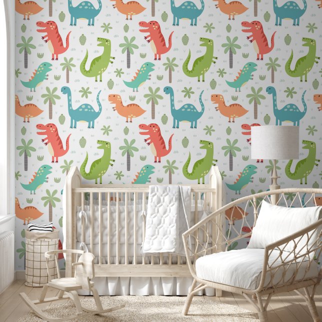 Cute Dinosaur Enfants Salle Nursery Papier peint (Enfants)
