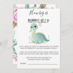 Cute Dinosaur Peony Quelle est la taille des carte