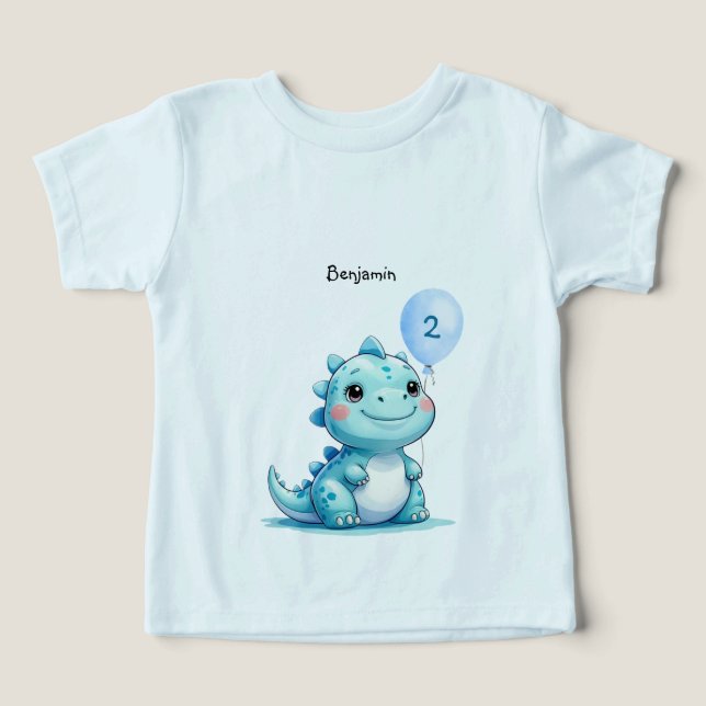 Cute Dinosaur rugir garçon Bonne fête d'anniversai (Design Recto)