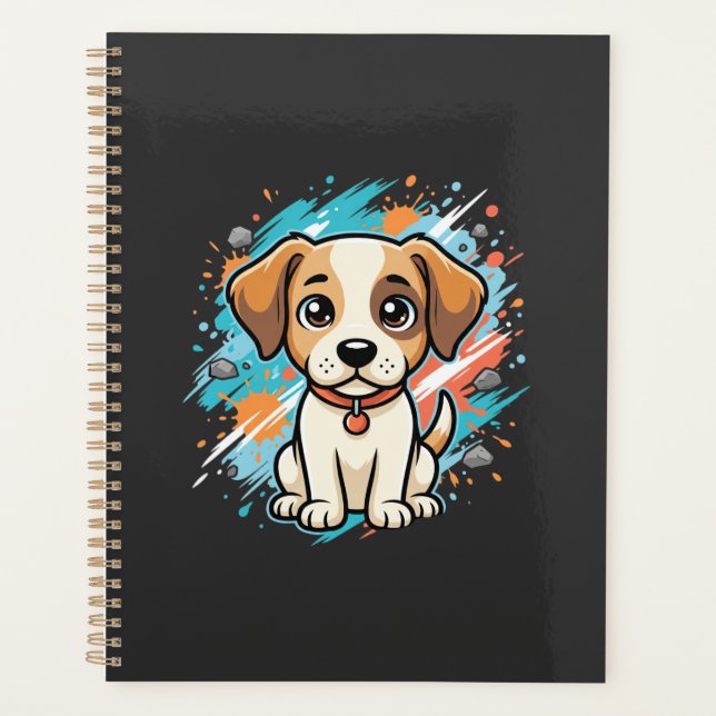 Cute Dog Paint Splash Vector Art_1 (Devant)