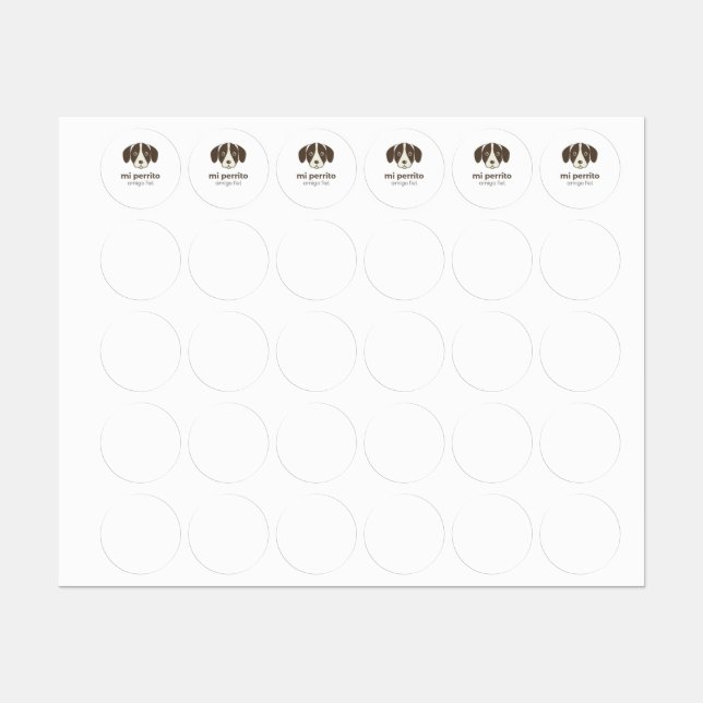 Cute Dog stickers (Feuille)