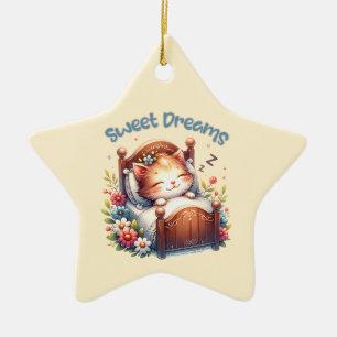 Cute dormir Kitten Sweet rêves décoration de crèch
