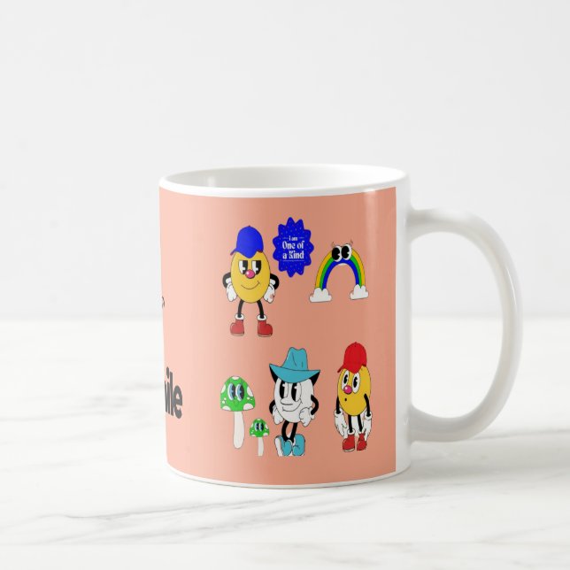 Cute Emoji Smile Mug - Cartographier Champignons & (Droite)