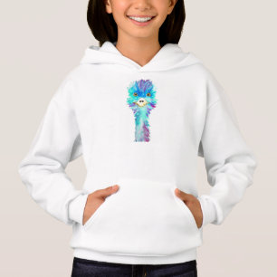 Cute emu animal aquarelle enfants girly bleu