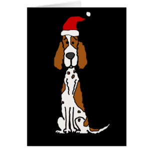 Cute English Setter Puppy Dog Christmas
