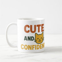 Cute et confiant chat Mug Drôle Inspiration
