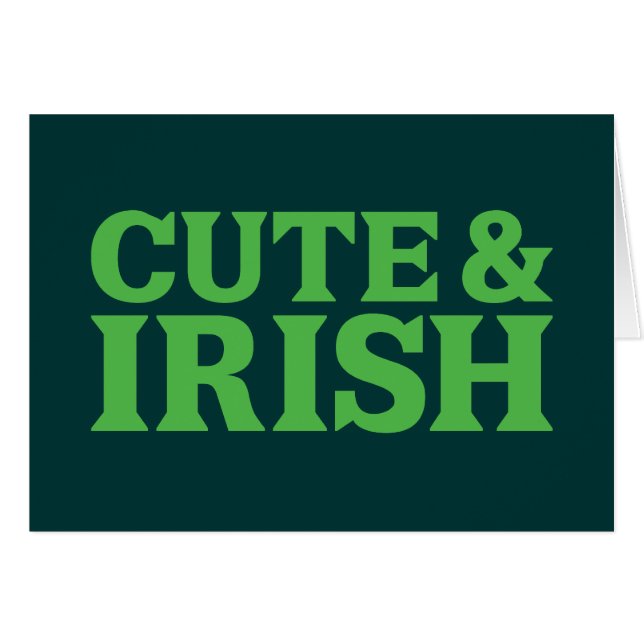 Cute et irlandais (Devant horizontal)