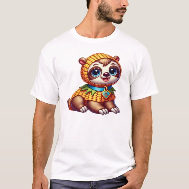 Cute Excessif d'Halloween T-Shirt Sloth Géant (Devant)