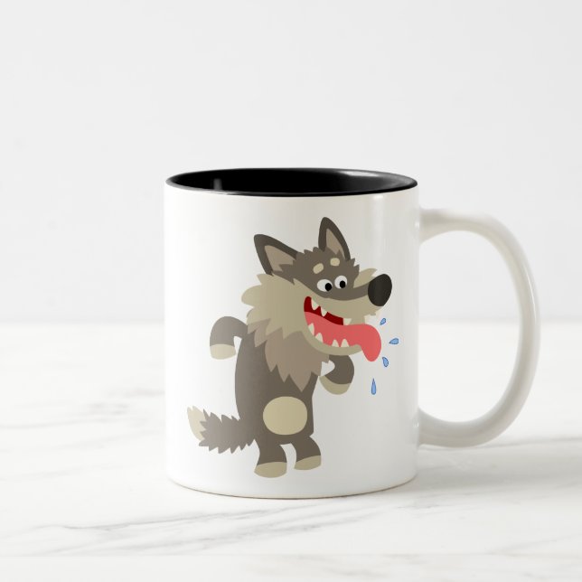 Cute Fameux Cartoon Wolf Mug (Droit)