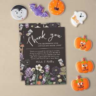 Cute Fantôme Floral Halloween Baby shower Merci