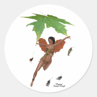 Cute Fée Avec Stickers Ailes Brown