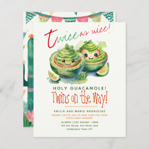 Cute Fiesta Avocado Baby shower Guac TWINS BUDGET