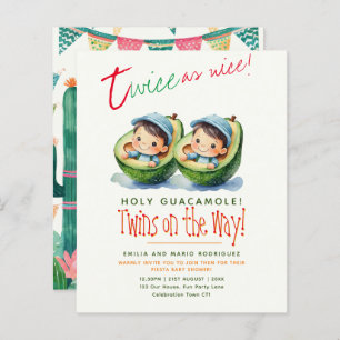 Cute Fiesta Avocado TWIN BOYS BUDGET Baby shower