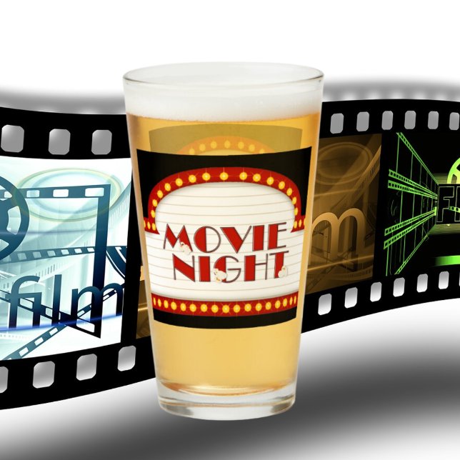 Cute film pop-corn nuit boire du verre (Créateur téléchargé)