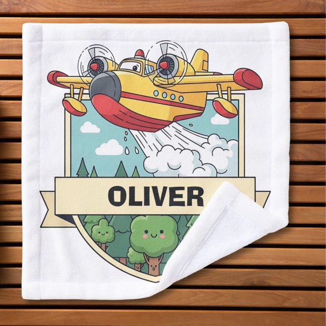 Cute Firefighting Plane Badge (Créateur téléchargé)