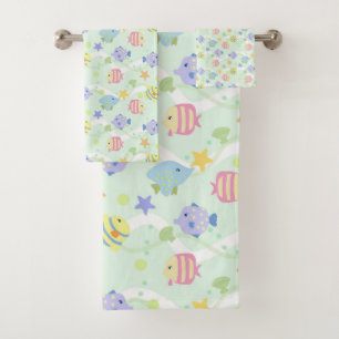 Cute Fishes Pastel Green