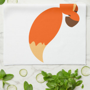 Cute Fleet Cartoon Fox Serviette de cuisine