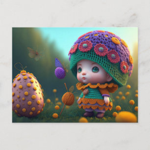 Cute Forest Elf, Carte postale pour le post-croise