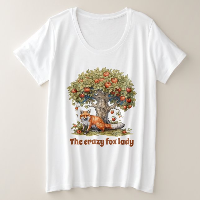 Cute fou fox lady personnalisable (Design devant)