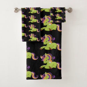 Cute Frankenstein Unicorn Halloween Motif