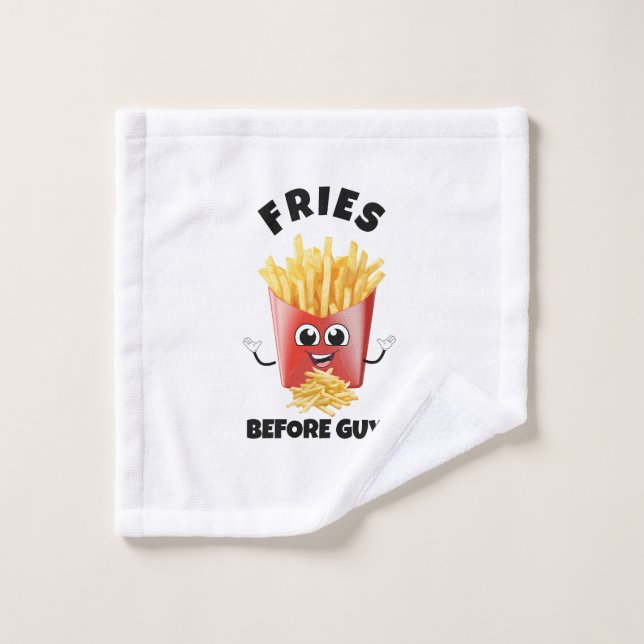 Cute Fries Sweat - shirt à capuche de dessin & Tee (Gant de toilette)