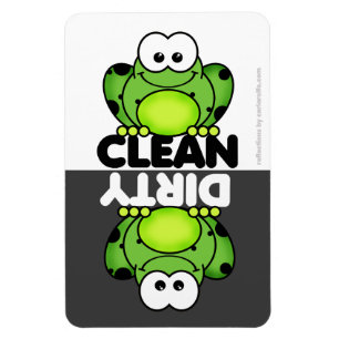 Cute Frog Lave-vaisselle Magnet