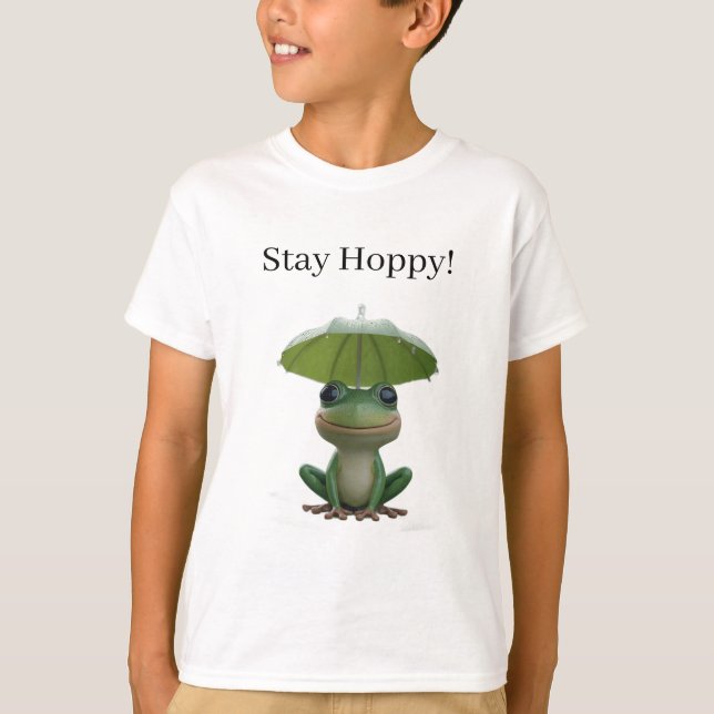 Cute Frog T-Shirt for Kids – Funny Cartoon Frog (Devant)