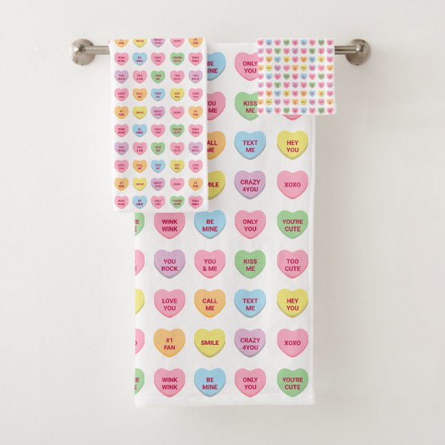 Cute fun pastel conversation personnalisée coeurs  (En situation)