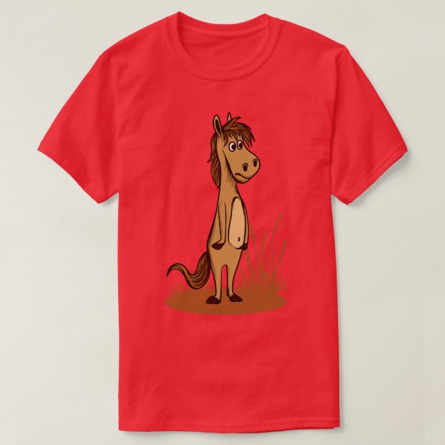 Cute Funny Cheval Graphique Tshirt Cheval Louveur  (Design devant)