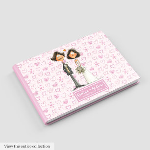 Cute Funny Mariage Livre d'or pour les jeunes mari