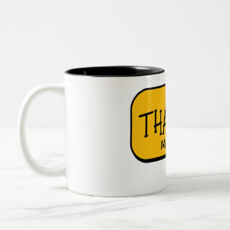 Cute Funny Yellow Thank You Mug