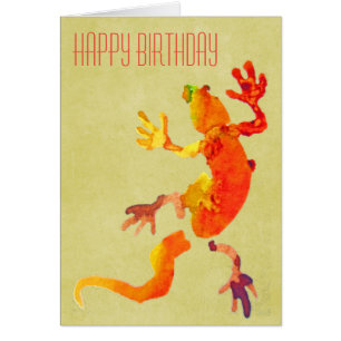 Cute gecko lézard reptile art