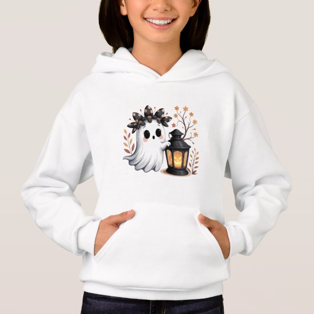 Cute Ghost Cosy Halloween Enfants Sweatshirt (Devant)