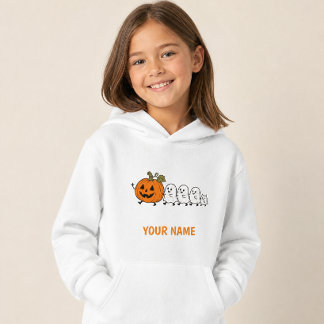Cute Ghost Parade Halloween Chat Enfants Sweat à C