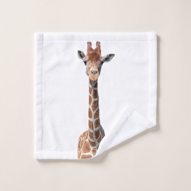 Cute giraffe face (Gant de toilette)