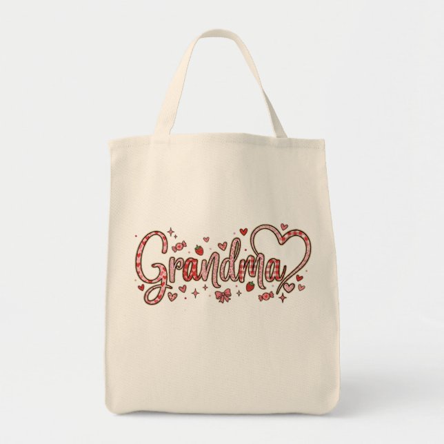 Cute Grandma Tote Bag (Devant)