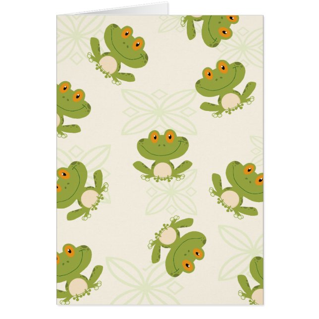 Cute Green Frog Motif (Devant)