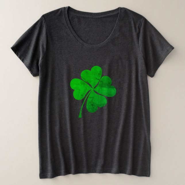 Cute Green Lucky 4 feuille Clover St. Patrick's Da (Design devant)