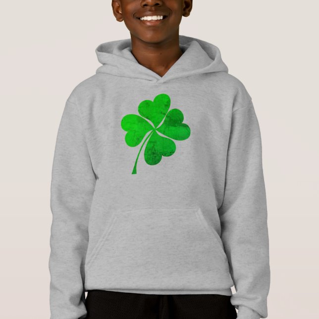 Cute Green Lucky 4 feuille Clover St. Patrick's Da (Devant)