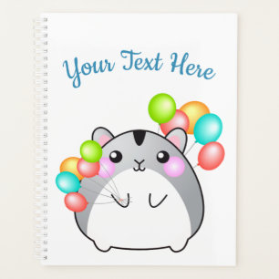 Cute Grey Kawaii Hamster