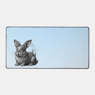 Cute Grey Rabbit contre un ciel bleu