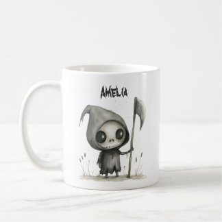 Cute Grim Reaper Personnalisé Halloween Mug