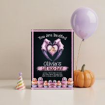 Cute Halloween 1er Anniversaire Invitation