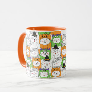 Cute Halloween Chats Mug