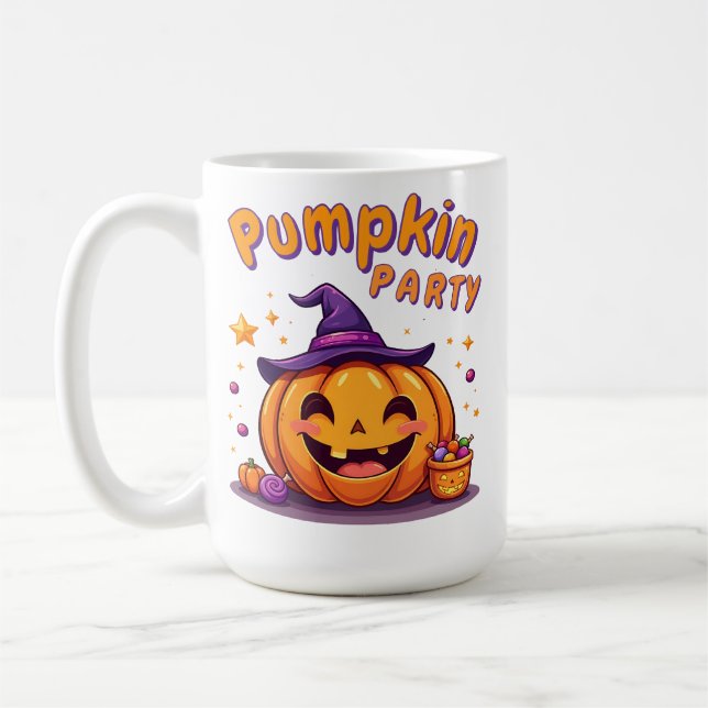 Cute halloween citrouille tasse (Gauche)