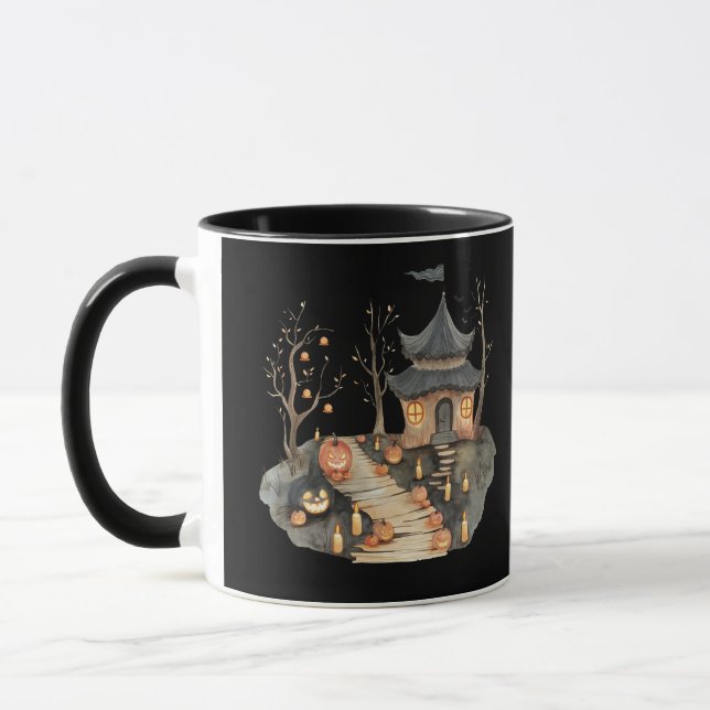 Cute Halloween House Mug (Gauche)